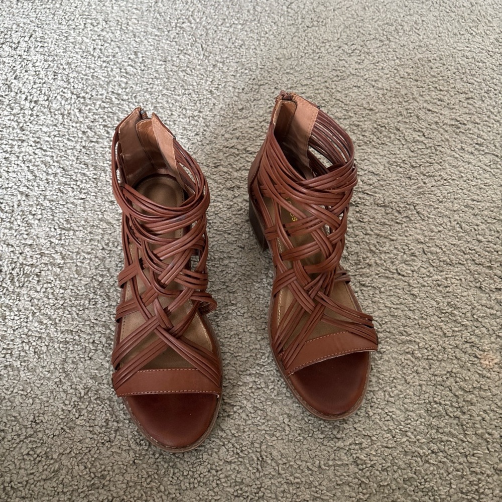Brown Strappy Women's Sandals